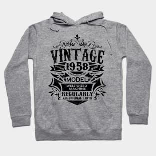 'Vintage 1958 Sixtieth' Amazing Birthday Gift Hoodie